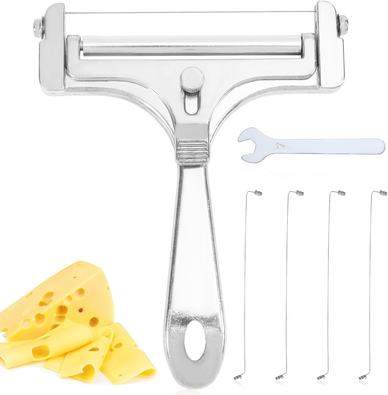 Trancheuse à Fromage Fil Acier Inoxydable, Coupe-Fromage