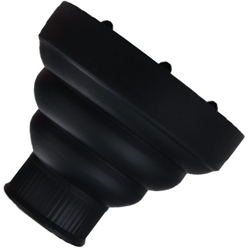 Diffuseur Sèche-cheveux, diffuseur universel pour sèche-cheveux,diffuseur en silicone pour la plupart des sèche-cheveux, adaptable à tous les types de sèche-cheveux, séchage délicat,noir
