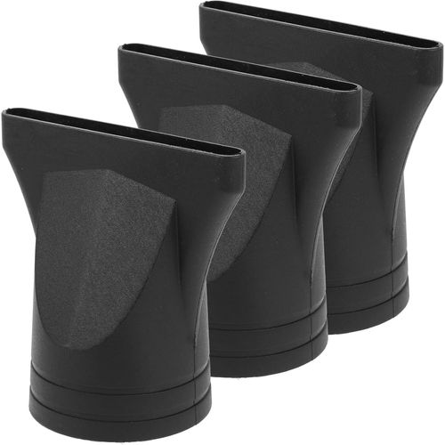 Baluue - Lot de 3 buses de rechange pour sèche-cheveux en nylon noir - Concentrateur étroit - Accessoires de rechange - Sèche-cheveux -
