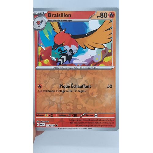 Braisillon Reverse - Pokémon - Set Evolutions À Paldea - 029/193 - Ev02 - Française