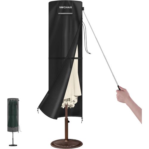 CFUS-Housse pour Parasol Déporté Housses pour Parasols de Jardin Housse Douche Extérieure Housse de Protection Douche Solaire Imperméable Coupe-Vent Anti-UV Tissu Oxford 420D 230x67/67cm