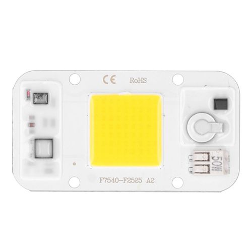 Panneau De Lampe à Puce Led Cob 20 W/30 W/50 W 220 V Sans Soudure, LumièRe Blanche Chaude, Spectre Complet (LumièRe Blanche 50 W)