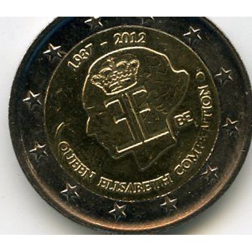 Belgique 2 Euros 2012 Commémorative Reine Elisabeth