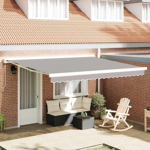 Vidaxl Toile De Rechange Pour Store Banne Gris Clair 400 × 350 Cm