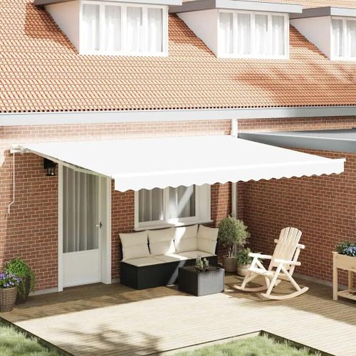 Vidaxl Toile De Rechange Pour Store Banne Blanc 450 × 350 Cm Toile