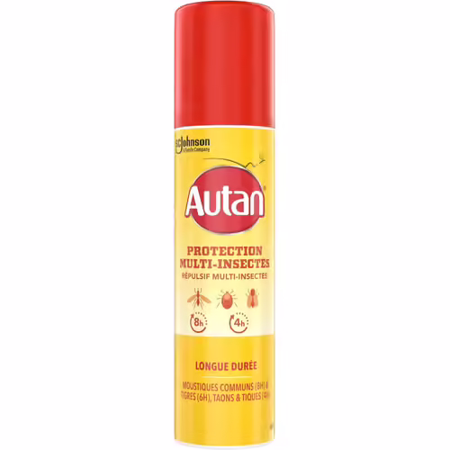 Multi-Insectes Aérosol - Répulsif Moustiques, Moustiques Tigres, Taons - Jusqu'à 8h De Protection - 1 Aerosol, 100ml 