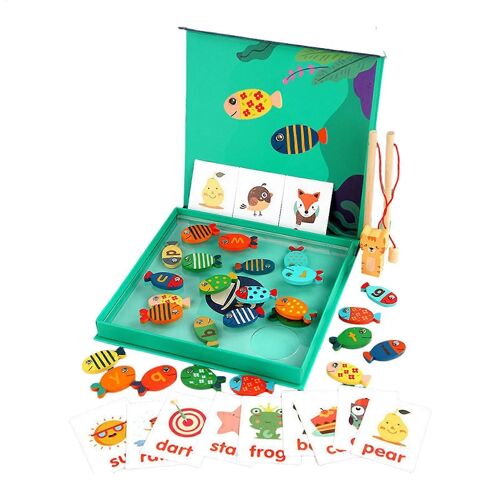Activité de pêche magnétique pour l'apprentissage préscolaire
