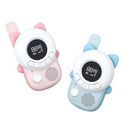 Talkies-walkies pour enfants, longue portée de 3 km, radio portable, jouet pour enfants, meilleurs cadeaux pour garçons et filles, lot de 2-Chat