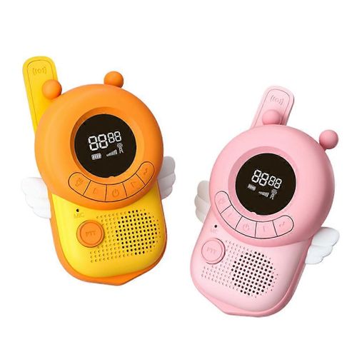 Talkies-walkies pour enfants, longue portée de 3 km, radio portable, jouet pour enfants, meilleurs cadeaux pour garçons et filles, lot de 2-Abeille