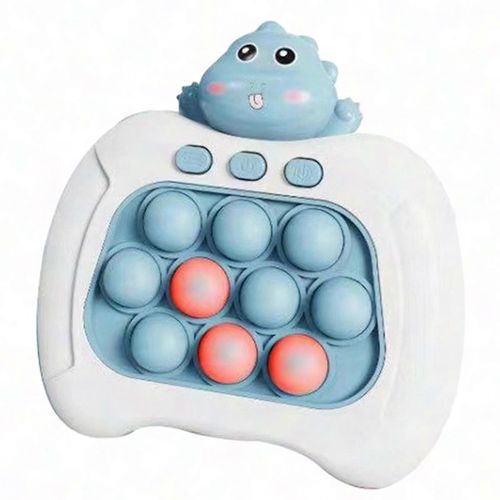 Console de jeu à bulles pour enfants ¿ Jeu de taupe portable à 4 modes pour l'entraînement à la réaction et la réduction du stress-Bleu