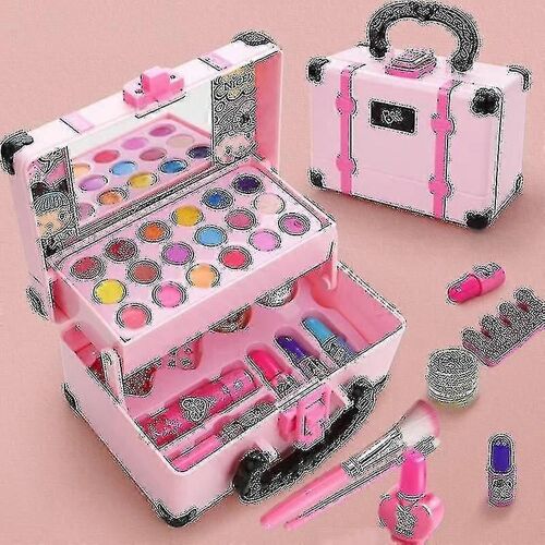 1 kit de maquillage pour enfants, ensemble de jouets cosmétiques sûrs pour filles, jouets de jeu cosmétiques (,)