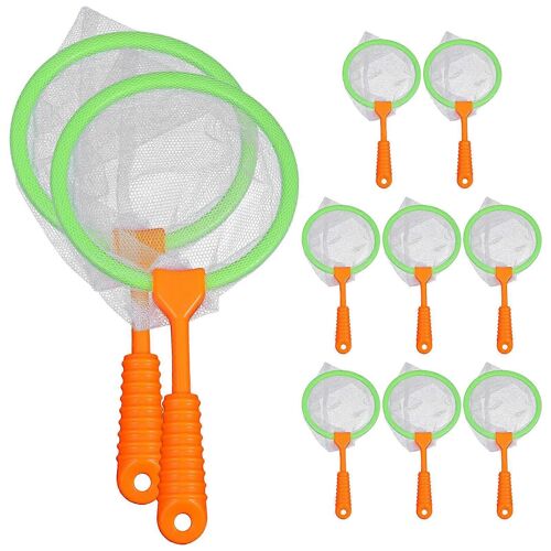 Filets de pêche pour enfants, jouet éducatif pour attraper des papillons, couleurs assorties, 10 pièces