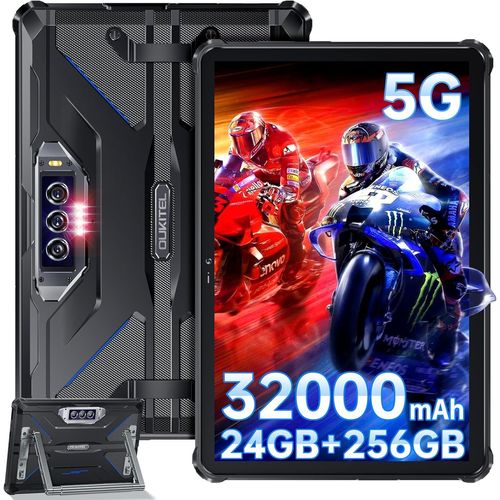 OUKITEL RT7 TITAN 5G Tablette Incassable,32000mAh,24GO+256GO BLUE
