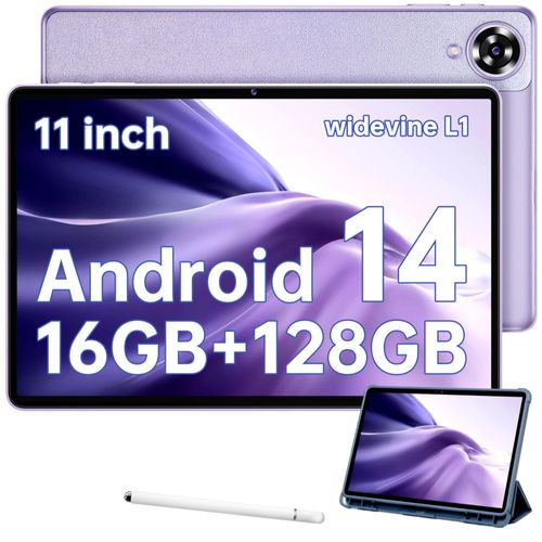 OUKITEL OT11 4G Tablette, Android 14,16Go+128Go Violet