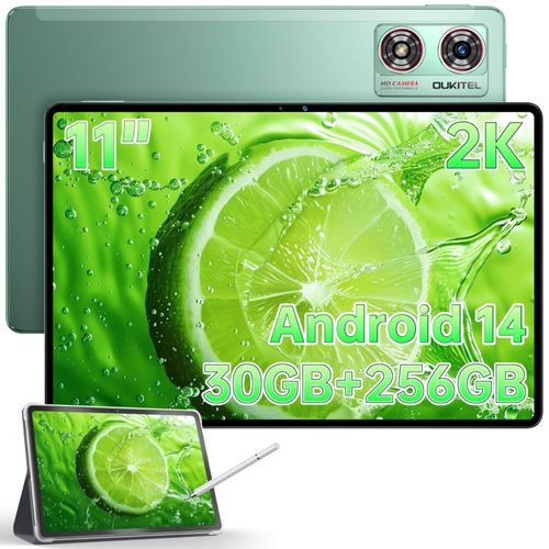 OUKITEL OT8 4G Tablette,Android13,30(6+24) Go+256Go Vert