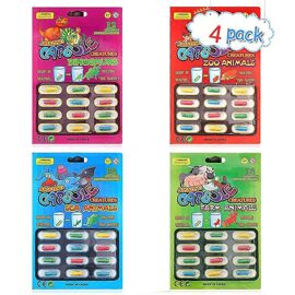 Lot de 4 capsules de croissance pour animaux aquatiques, jouets cognitifs pour bébés, jouets éducatifs