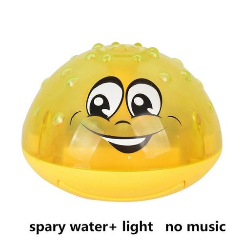 Jouets De Bain À Jet Pour Nourrissons De 6 À 12 Mois, Boule Rotative Pour Soulager L'ennui, Jouets Amusants, Cadeaux Pour Salle De Bain, Piscine, Bain Pour Le Temps, Rouge Avec Base-Jaune