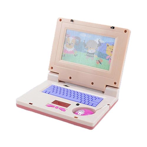Jouet musical et lumineux pour enfants, fournitures d'éveil pour l'éducation précoce, cadeaux pour enfants, ordinateur portable électronique, violet