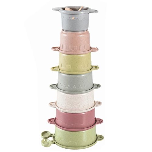 Meilleurs jouets éducatifs : gobelets empilables, jouets de bain pour tout-petits, gobelets gigognes sûrs pour nourrissons, bain amusant pour les garçons et les filles