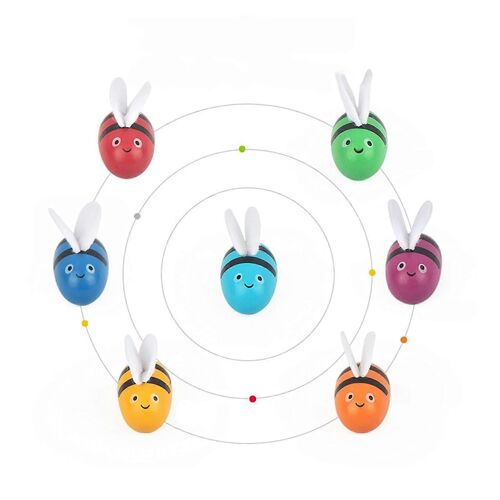 Jouets éducatifs en bois pour enfants, petite abeille industrieuse, planche de ruche interactive