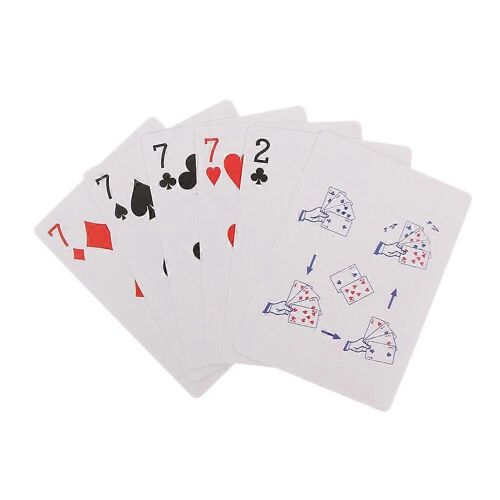 Jouets éducatifs interactifs pour enfants, jeu de poker Transformer 7 à 2, pour enfants de plus de 6 ans, rouge