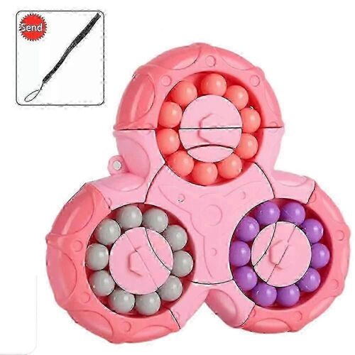 Jouet puzzle rotatif à décompression pour enfants - Rose