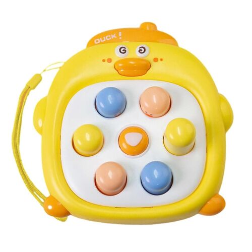 Jouet Whack-A-Mole pour enfants, coloré et joli, dessin animé, marteau, jouet de frappe, interactif parent-enfant, coordination ?il-main, jouet sensoriel pour bébés garçons et filles-Jaune