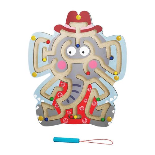 Labyrinthe magnétique pour enfants, jouet éducatif précoce, perles, cadeau pour la maternelle-labyrinthe d'éléphants