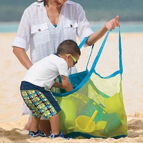 Sac De Rangement Pliable En Maille Pour Jouets De Plage, Sac À Bandoulière Pour Vêtements, 45 X 30 X 45 Cm