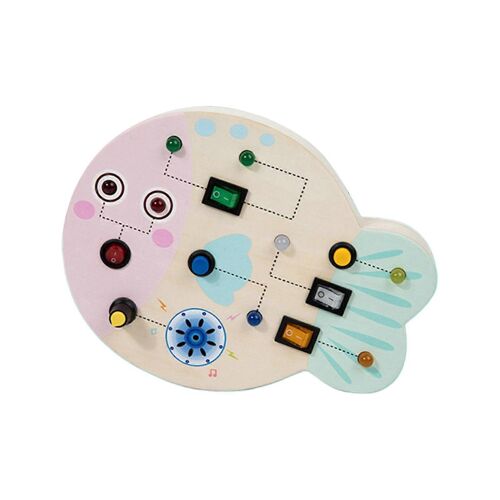Circuit imprimé électrique, jouet d'apprentissage pour enfants, interrupteur, jouet d'entraînement aux compétences de base de la vie, puzzle pour tout-petits-petits poissons