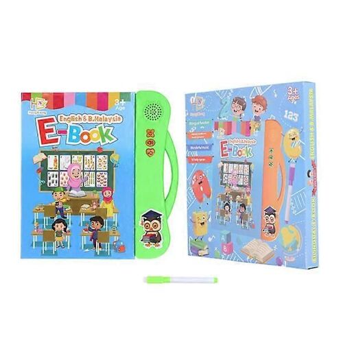 Livre audio électronique ABC en anglais et malais, jouet éducatif pour enfants avec stylo, apprentissage des animaux et des fruits