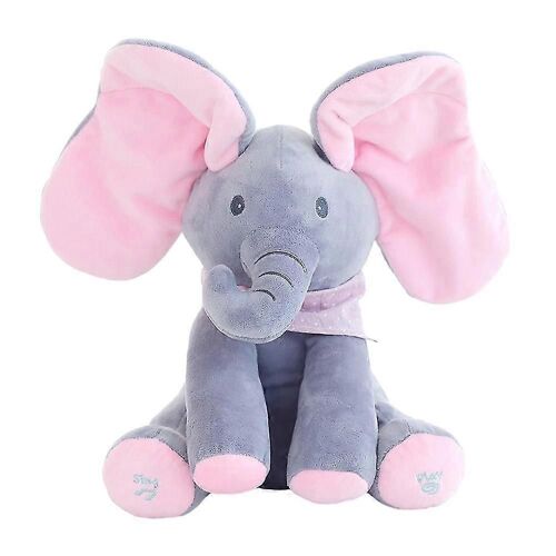 Jouet Sonore D'éléphant Pour Bébés, Enfants, Tout-Petits, Jouets Interactifs Parents-Enfants Pour Enfants Garçons Et Filles-Rose Poudré