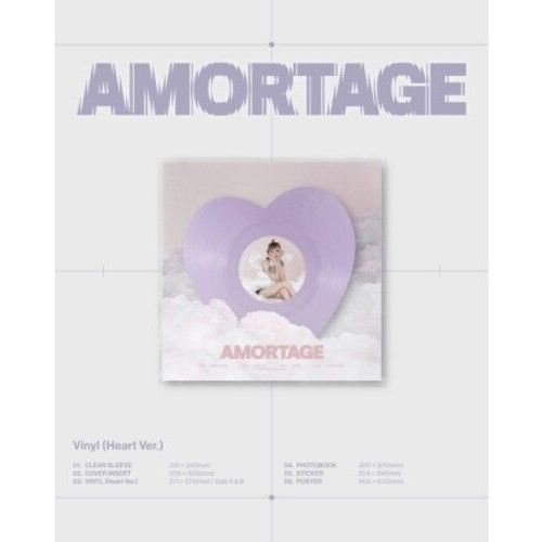 Jisoo - Amortage - Heart Version - Incl. Photobook, Sticker + Poster [Vinyl Lp] Photo Book, Poster, Stickers, Asia - Import
