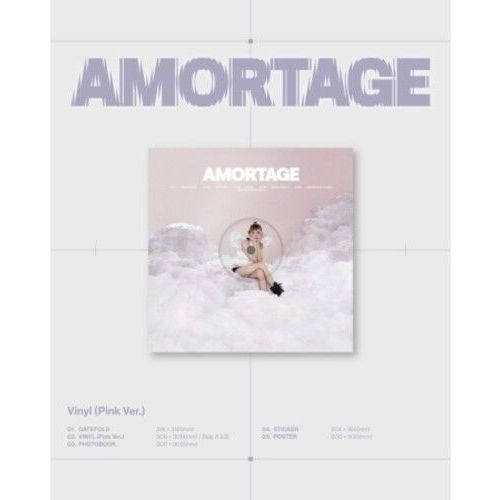 Jisoo - Amortage - Pink Version - Incl. Photobook, Sticker + Poster [Vinyl Lp] Photo Book, Poster, Stickers, Asia - Import