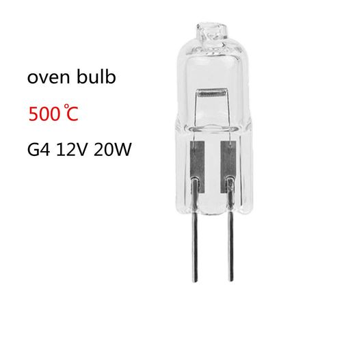 Ampoule de four G4 12V,2 pièces,broche de four,ampoule halogène 12v 20w G4