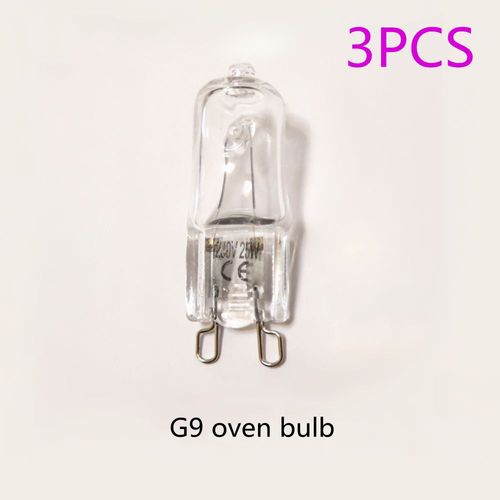 Ampoule de four G9 220V 40w 60w,3 pièces,g9 110v 25w,g9 110v 40w,ampoule de four g9 110v 60w g9 120v 25w G9,ampoule de four - Type 220V 25W 3 pieces