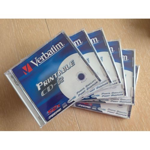 Lot de 6 CD-R Printable