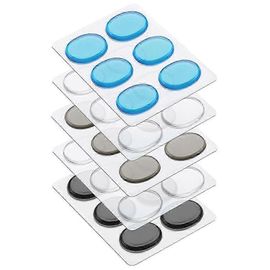 Lot De 5 Feuilles/30 Pads D'amortissement En Gel De Silicone Pour Batterie, Kit De Sourdine, Pads De Contrôle De Tonalité, Accessoire De Batterie, Pad Muet