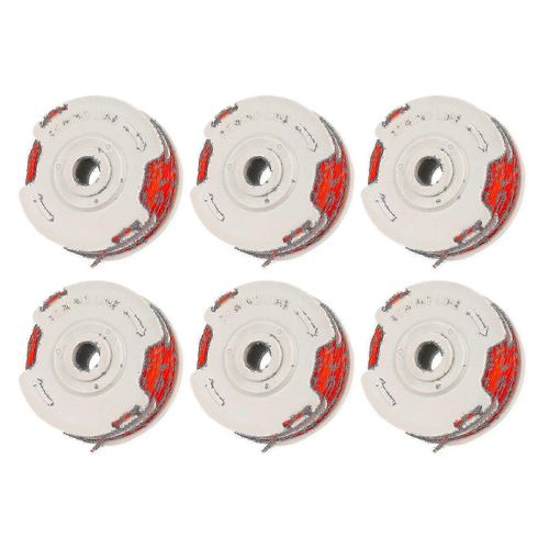 Lot de 6 bobines de fil de rechange pour coupe-bordures Flymo Fly021