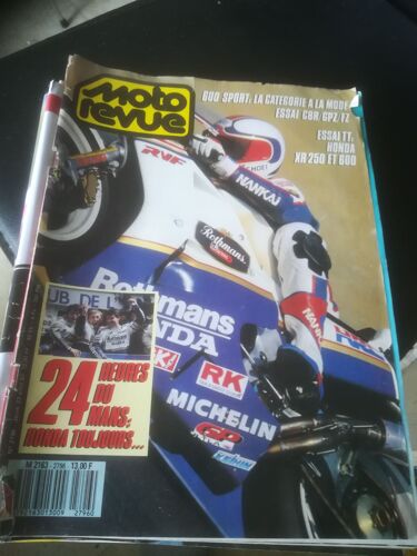 Moto Revue 2796 De 1987 24h Mans,Honda Cbr600,Kawasaki Gpz600r,Yamaha Fz600,Rd500lc,Honda Xr250,Xr600