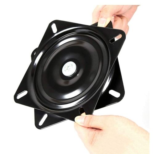Base Pivotante Carrée De 16 Cm Pour Meuble Tv, Canapé Et Tabouret De Bar, Noir