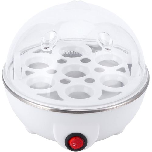 Cuiseur à ?ufs électrique multifonction en acier inoxydable, cuiseur vapeur pour la cuisine et la maison, 350 W (prise UE)
