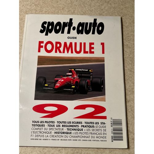 Guide Formule 1  Année 92