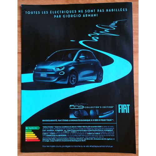 Publicité Papier - Voiture Fiat 500 De 2025