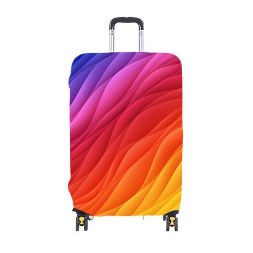 Couverture de bagage de voyage L, Pennant Housse de protection élastique pour valise de 22 à 28 pouces Envoyer une étiquette de bagage gratuite