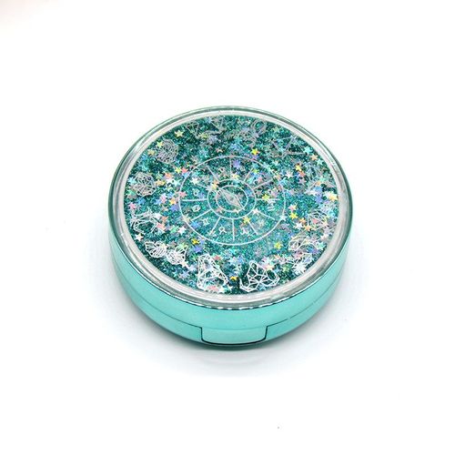 Étui À Lentilles De Contact, Portable Et Coloré, Outil De Démaquillage Pour Lentilles De Contact Avec Miroir, Idéal Pour Les Voyages Et Les Femmes, Vert 