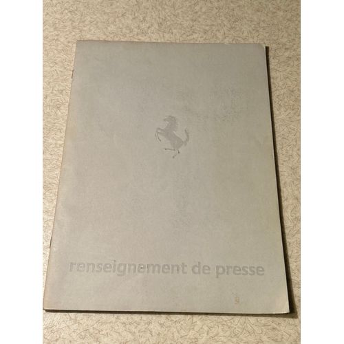 Revue  Renseignements De Presse Ferrari