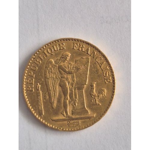 20 Francs Génie En Or.