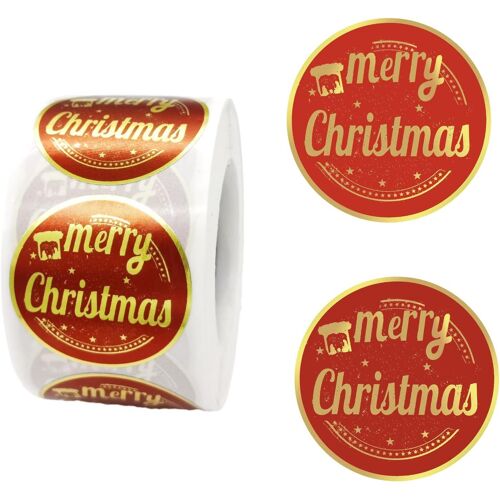 500 De Noël Toute L'adhésif, Enveloppes Scellées Des Autocollants, Des Étiquettes De Cadeaux, Pour La Cuisson, L'emballage, Les Cadeaux, Les Petites Entreprises, Les Cartes, Les Autocollants De Noël