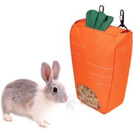 Sac À Foin Pour Lapin, Sac À Foin Pour Cochon, Sac D'alimentation Pour Lapin En Forme De Carotte, Petit